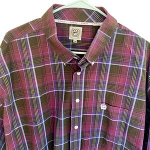 CINCH Men's XXL Plaid Long Sleeve Button Down Shirt Purple Western